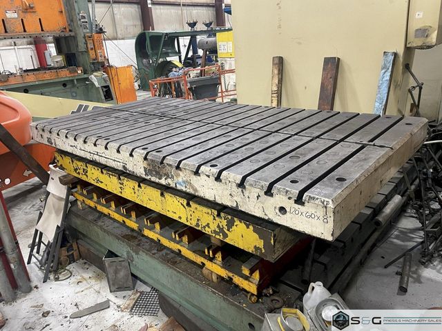 120" x 60" T-Slotted Bolster Plate