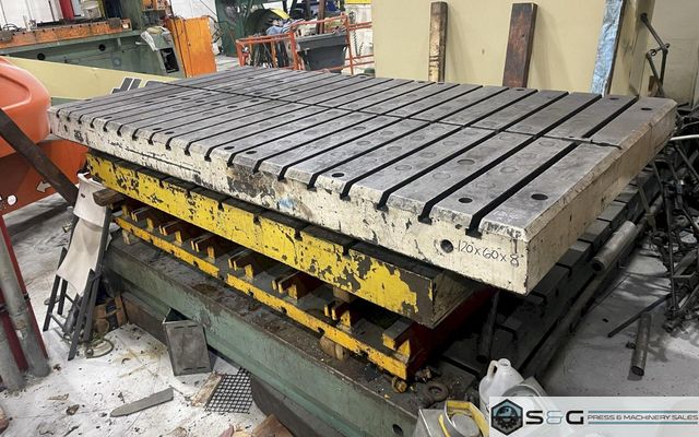 120" x 60" T-Slotted Bolster Plate