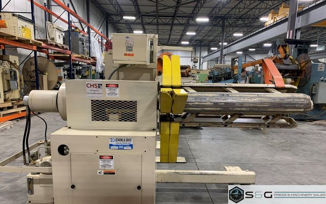 12,000 lbs. x 48" Used Dallas Industries Motorized Reel For Sale, Model DPR-1248, Good Running!