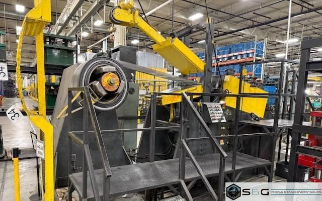 15,000 lbs. x 24" Coe Press Equipment Coil Reel and Straightener For Sale, Model CPR-PO-15024 & CPPS-350