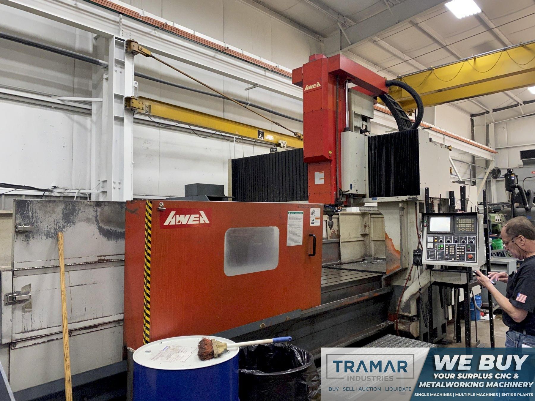 Awea LP-3021 CNC Gantry/Bridge Mill For Sale 2004