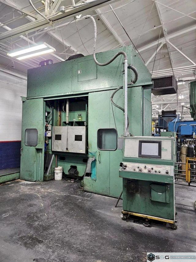 Minster Highspeed 300-ton Capacity Model E2-300-54-40 Straight Side Mechanical Stamping Press For Sale, Year 2000