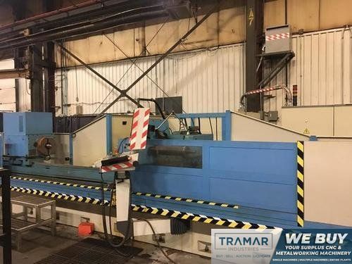 TOS UB63/5000 CNC UNIVERSAL CYLINDRICAL GRINDER w/Sinumerik 840D Control, 29.5" Wheel, 24.8" Swing, 197" Centers, 5500 Lb Capacity, Wheel Balancer, Wheel Dresser, Swivel Indicator, 2010