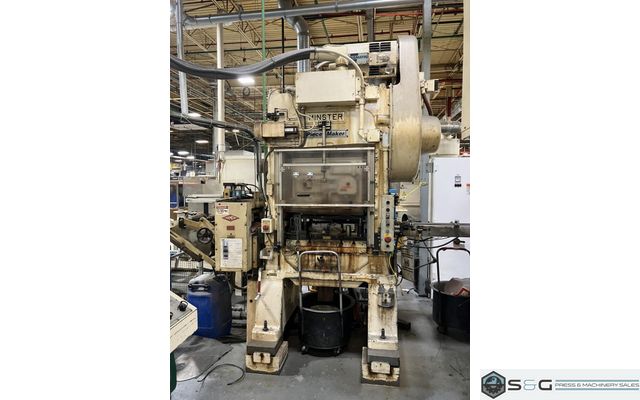 30-ton Minster P2-30-30 "Piece-Maker" Straight Side High Speed Mechanical Metal Stamping Press For Sale, New 1999