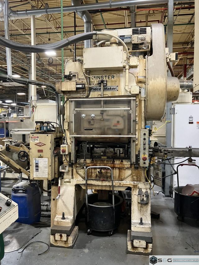 30-ton Minster P2-30-30 "Piece-Maker" Straight Side High Speed Mechanical Metal Stamping Press For Sale, New 1999