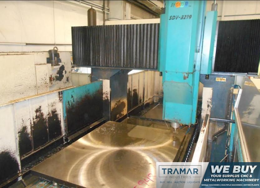 Sigma SDV3219 CNC Double Column Bridge Mill, Fanuc 18i, 125.7