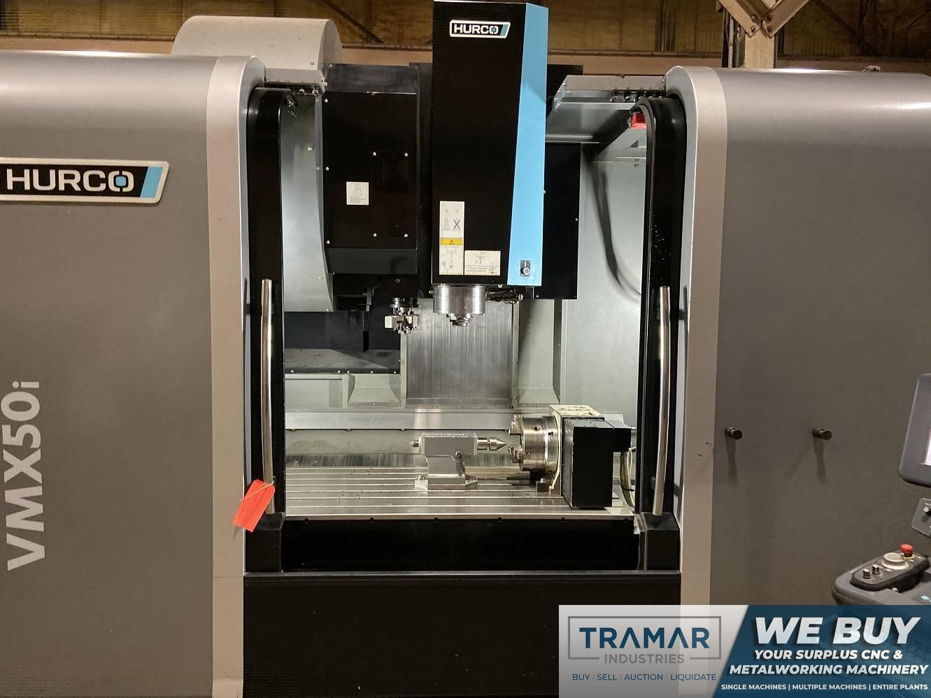 HURCO (2013) VMX50I CNC 4-AXIS VERTICAL MACHINING CENTER WITH WINMAX MILL V.09.01.38ST CNC TOUCH SCREEN CONTROL, 59