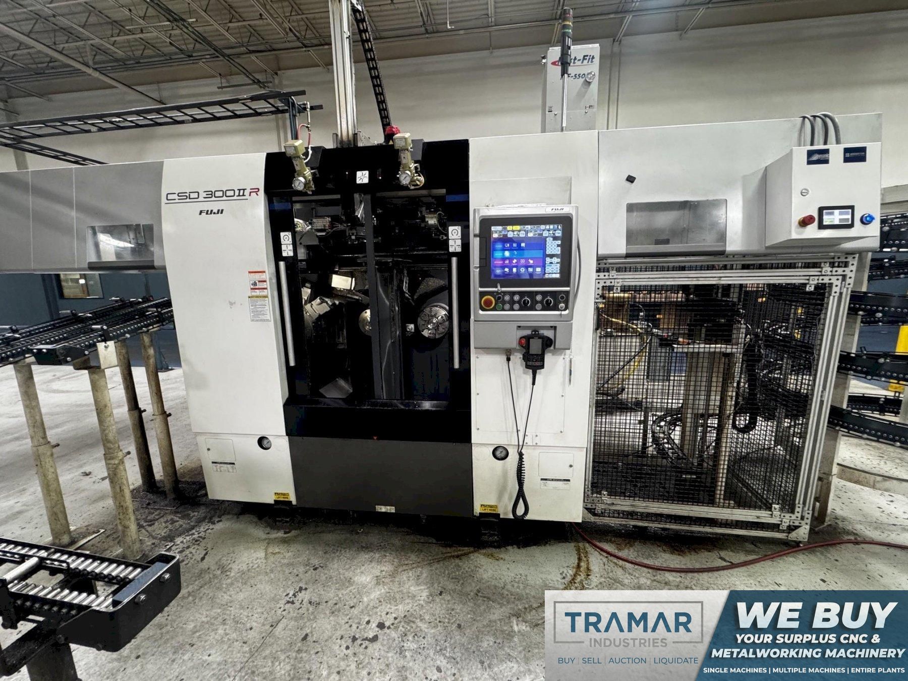 2023 Fuji CSD300II R Used CNC Front Facing Twin Spindle Lathe with Gantry System For Sale