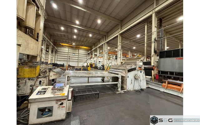 30,000 lbs. x 72 inch Coe Press Equipment "Conventional" Servo Coil Feed Line For Sale.  Can Be Seen Under Power!