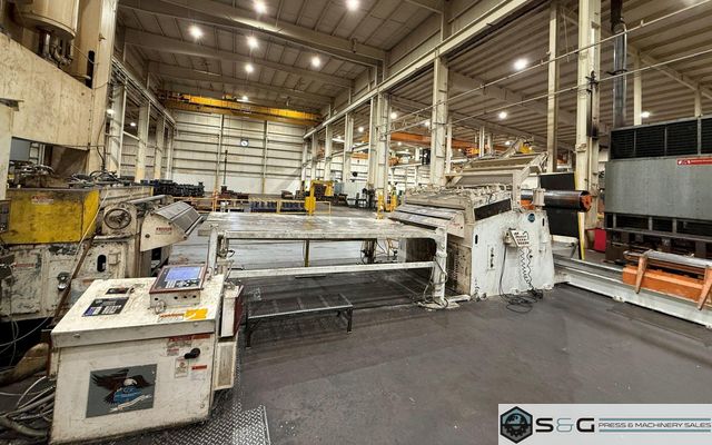 30,000 lbs. x 72 inch Coe Press Equipment "Conventional" Servo Coil Feed Line For Sale.  Can Be Seen Under Power!