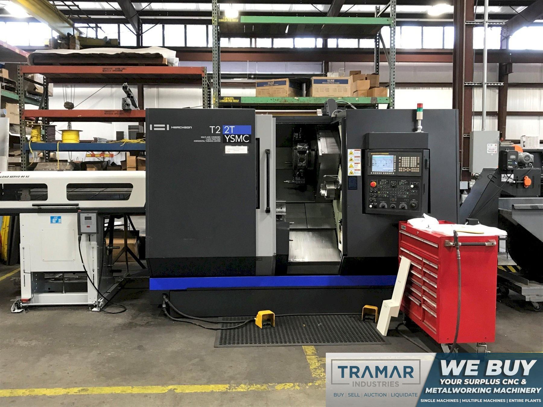 Hwacheon T2 2TYSMC CNC Horizontal Lathe