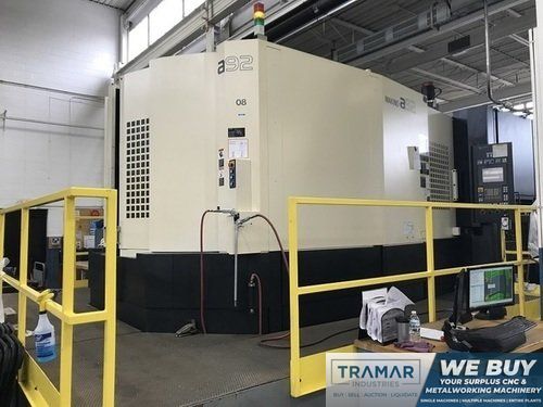MAKINO A92 CNC HORIZONTAL MACHINING CENTER w/Fanuc Pro 5, 10K Spindle, 50 Taper, 40 ATC, SGI-4, PQI, Tool Sensor, 2011