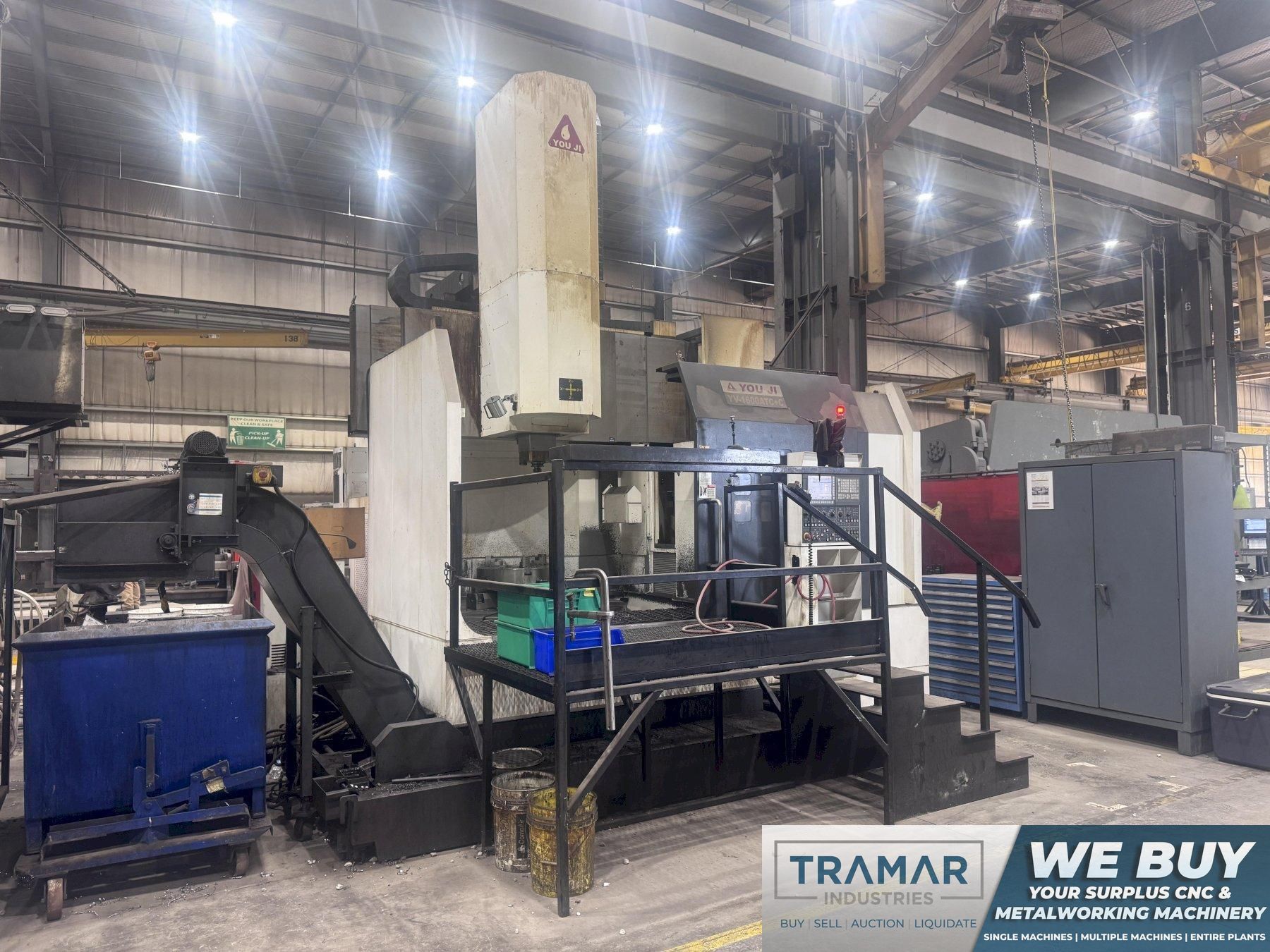 2018 Youji YV-1600 ATC+C Used CNC Vertical Turret Lathe with Live Tooling For Sale