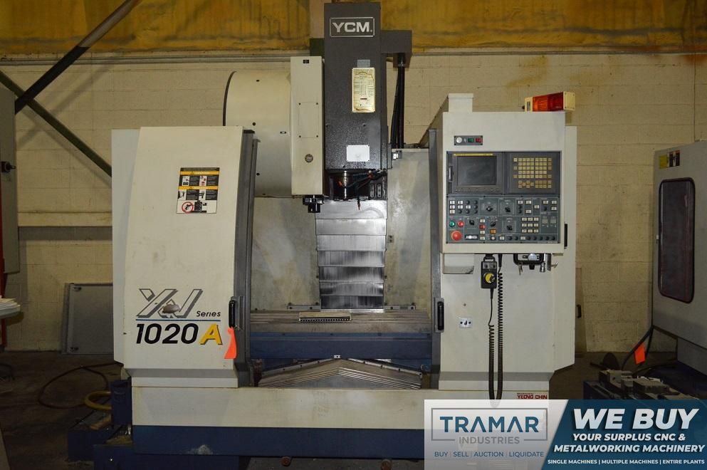 YCM SUPERMAX XV 1020A CNC VERTICAL MACHINING CENTER w/Fanuc MXP100i, 10K Spindle, 24 ATC, Rigid Tap, Auger, 2004