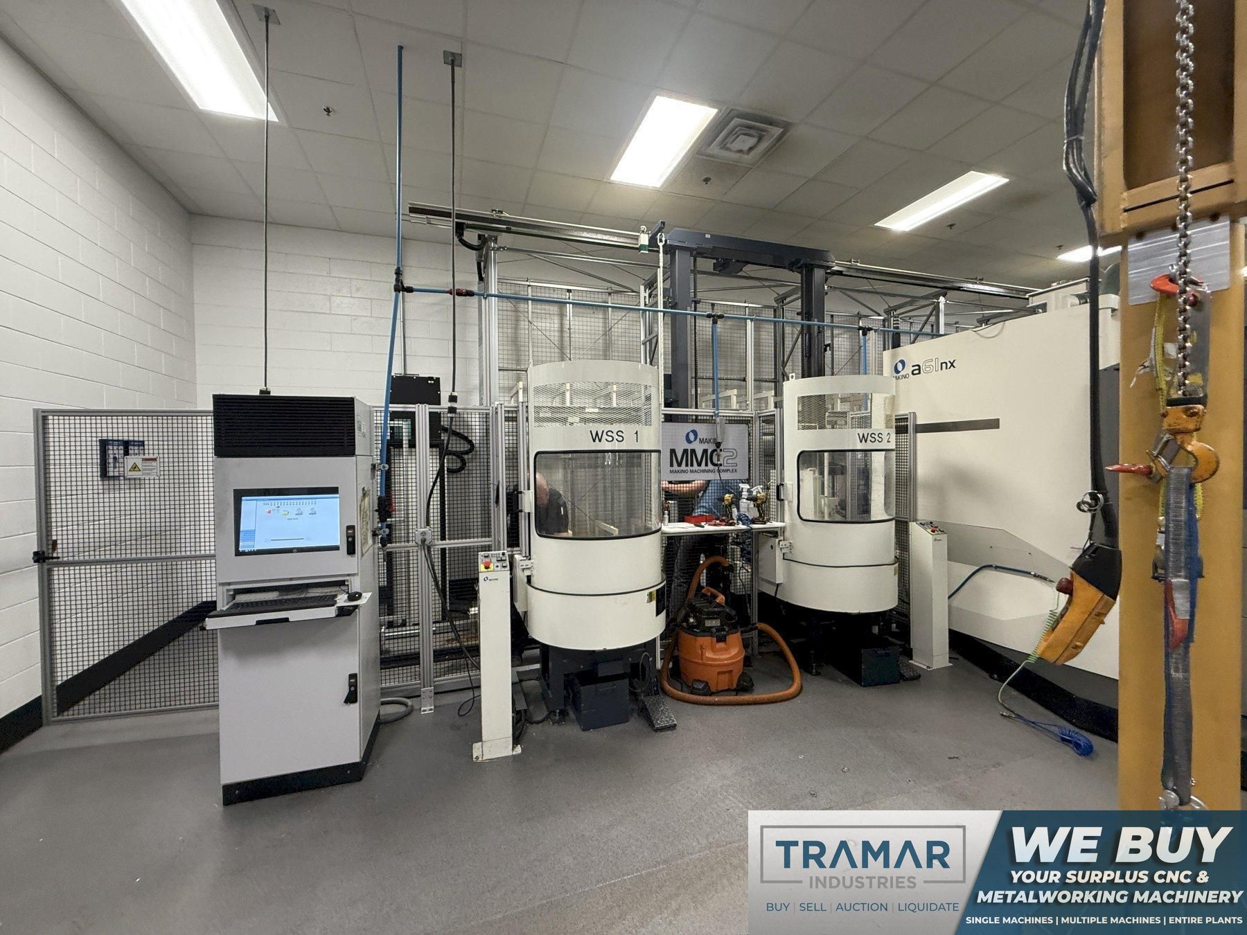 Makino MMC2 with (3) Makino a61nx - 30 Station Pallet Pool FMS For Sale