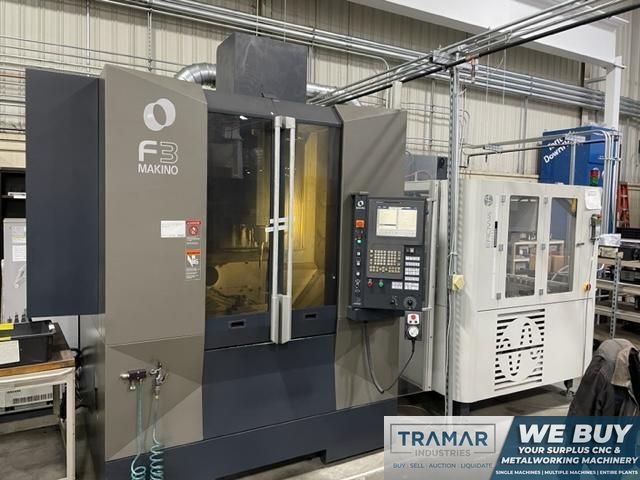 Makino F3 Used CNC Vertical Machining Center w/ Erowa Robot For Sale - 2013