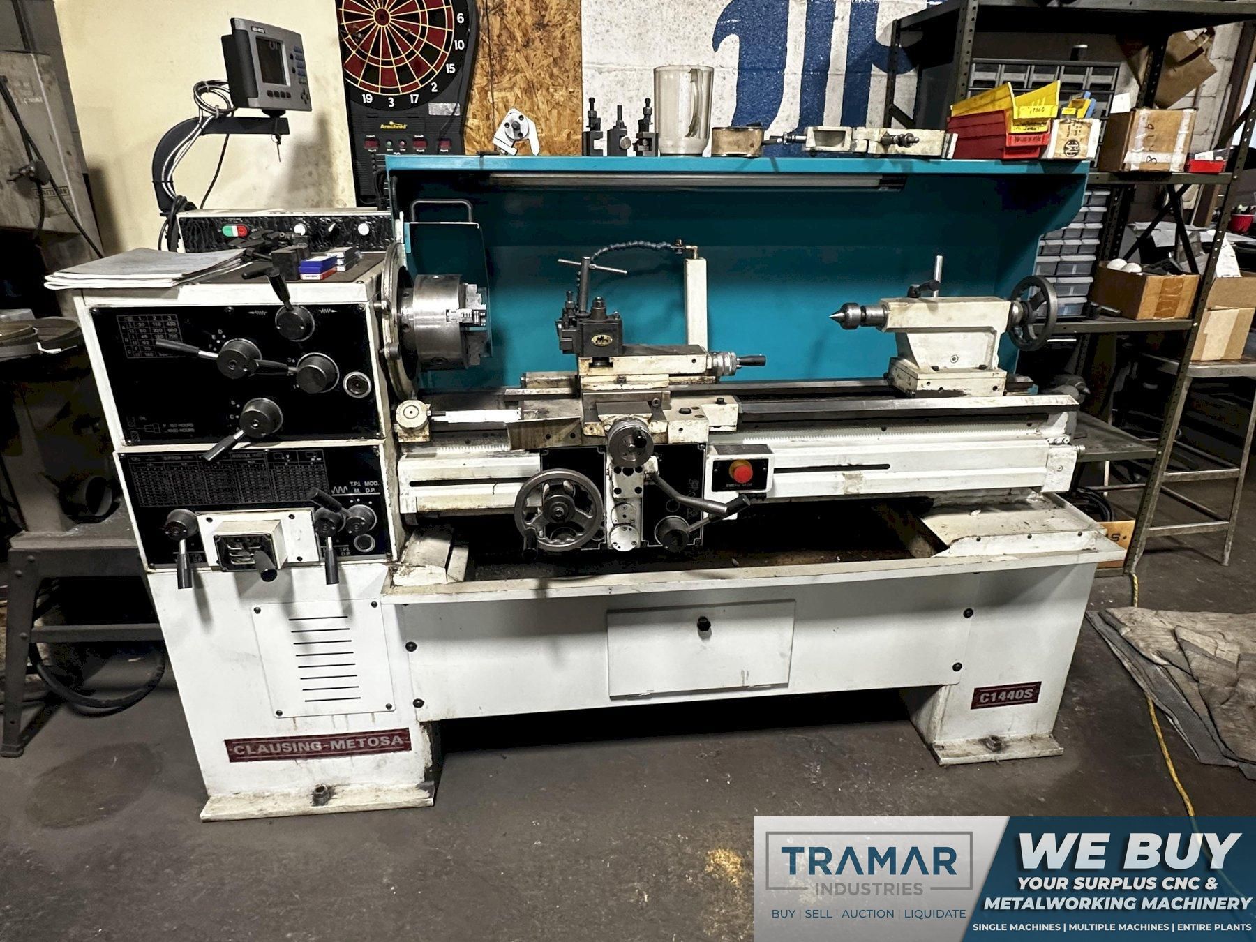 Clausing Metosa C1440S Engine Lathe 14x40 For Sale