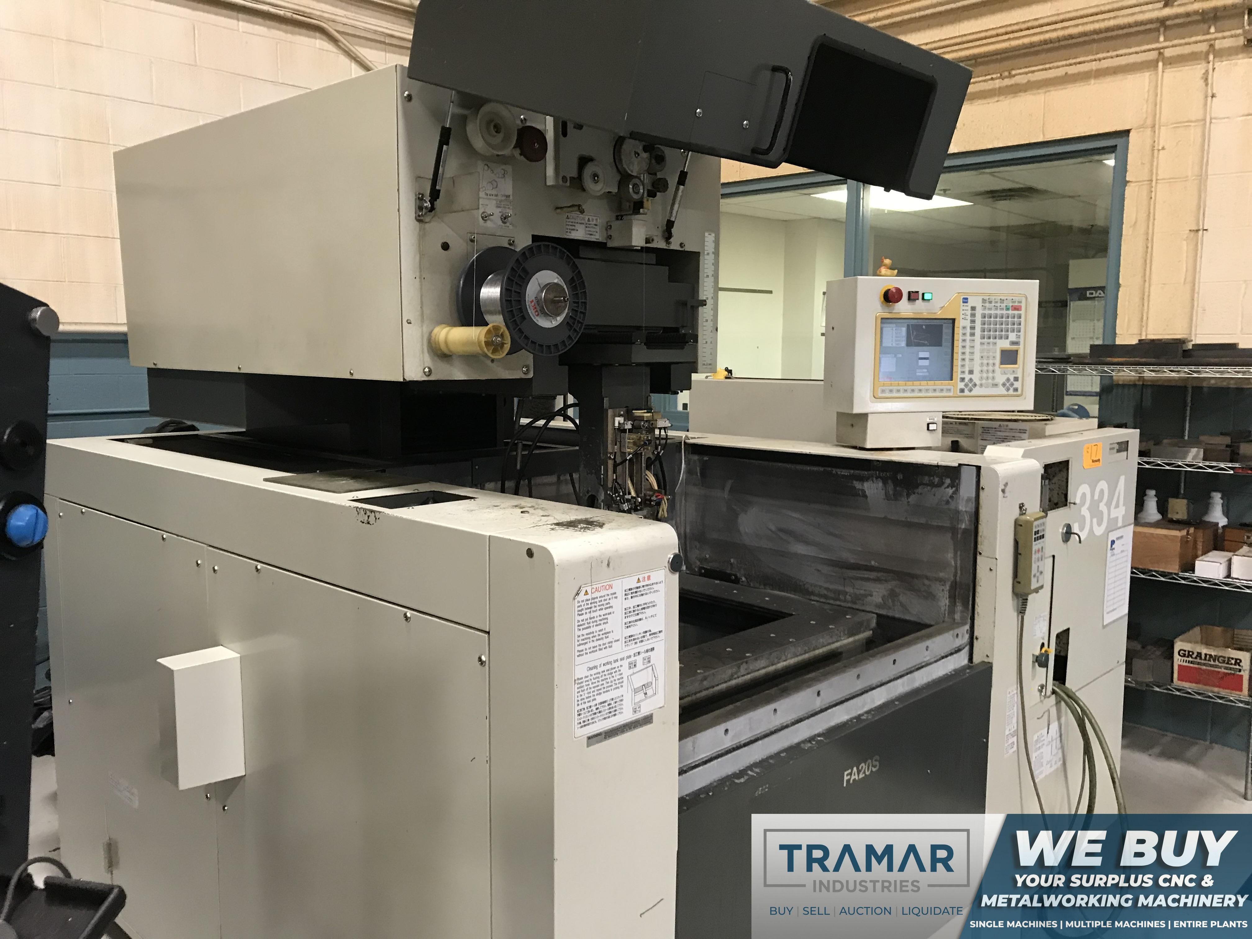 Mitsubishi FA20S CNC Wire EDM, Mits Control, 19.7