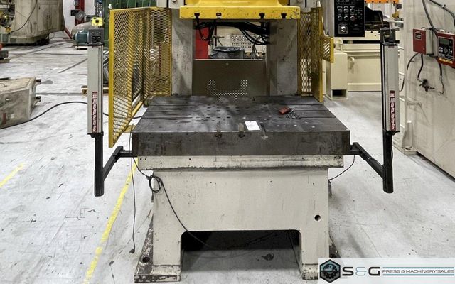 200 ton Komatsu Single Point Gap Mechanical Metal Stamping Press #OBS200-2, Year 1986