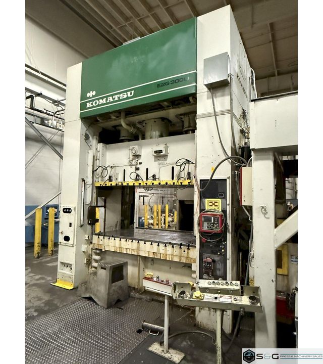 300-ton Komatsu Straight Side Mechanical Press For Sale Model #E2G-300U