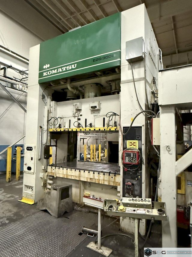 300-ton Komatsu Straight Side Mechanical Press For Sale Model #E2G-300U