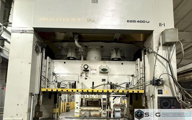400-ton Komatsu Model# E2G-400 Used Straight Side Mechanical Stamping Press For Sale