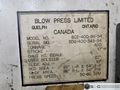 400-ton Blow Press Model #SC2-400-96-54 Straight Side Mechanical Metal Stamping Press For Sale, Year 1994