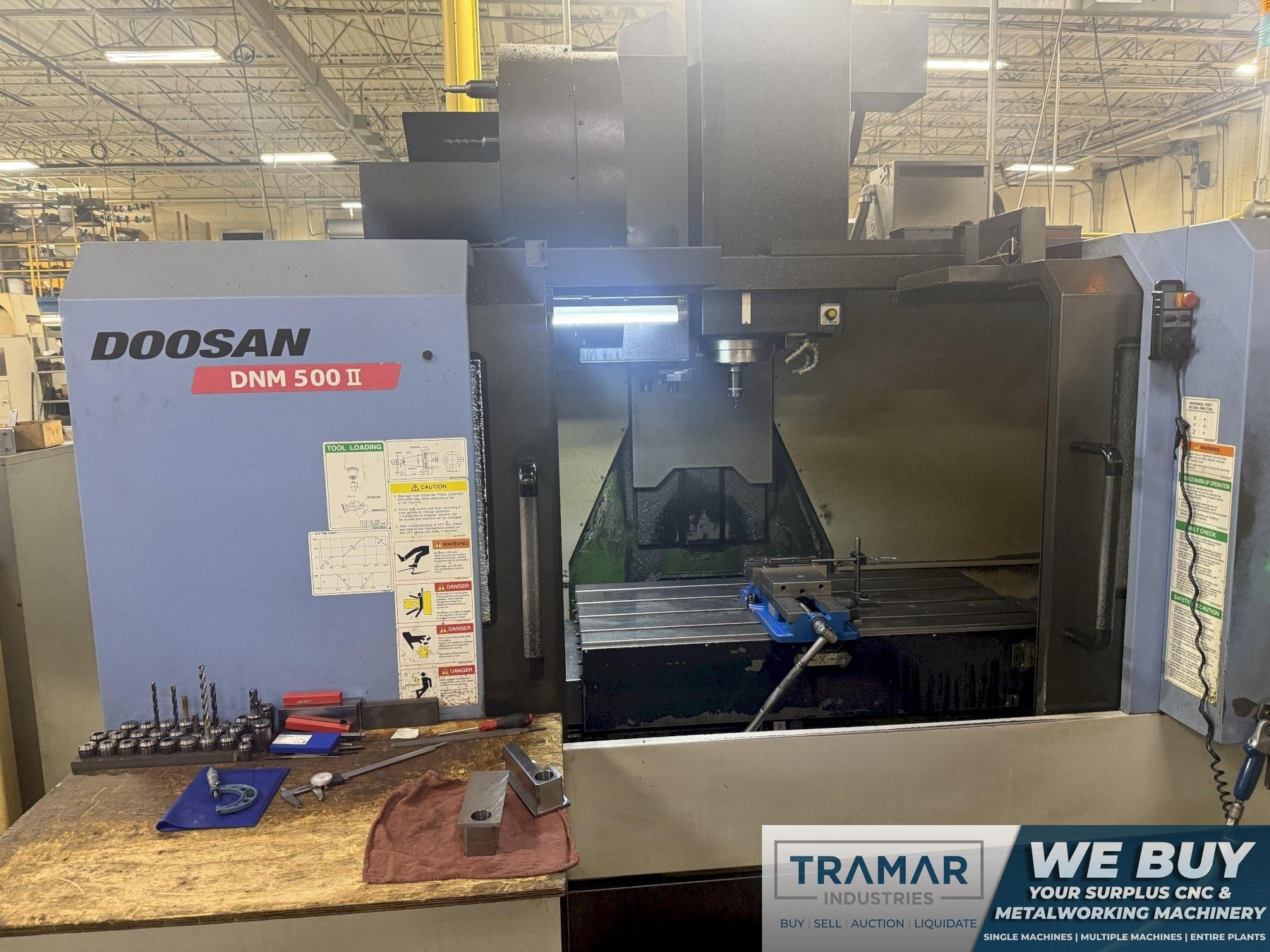 2013 Used Doosan DNM 500 II CNC Vertical Machining Center For Sale