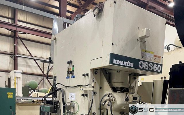 60 ton Komatsu OBS-60 Single Point Gap Frame Press, New 2011