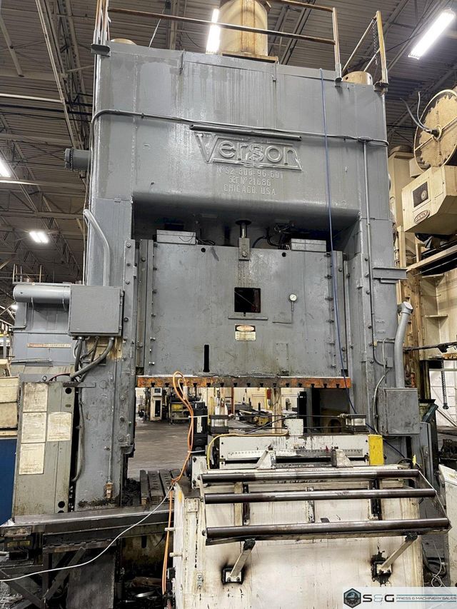 800 ton Verson S2-800-96-60t Straight Side Press