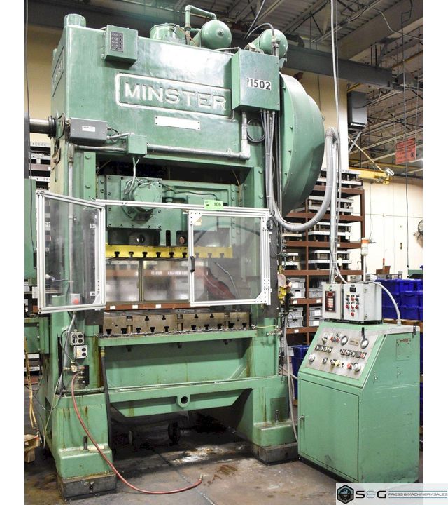 150 Ton Minster P2-150-54 Piece-Maker Highspeed Mechanical Stamping Press, Refurbished in Process