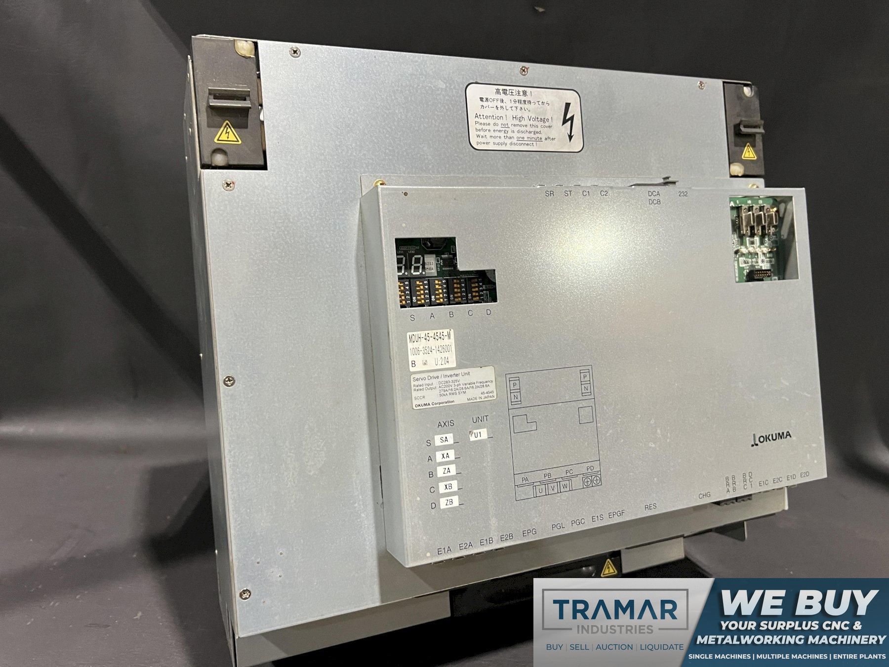 Mitsubishi CNC Servo Drive Module AC200V MDUH-45-4545-M MDUH454545M