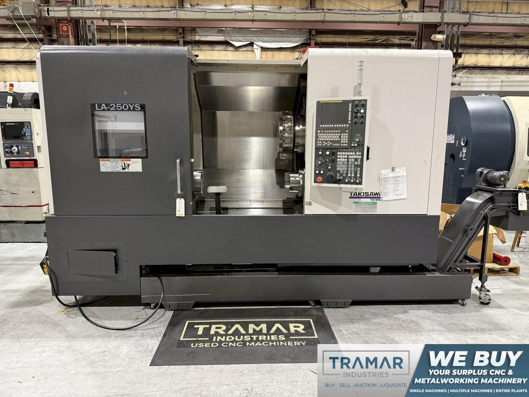 Used 2018 Takisawa LA-250YS CNC Lathe For Sale