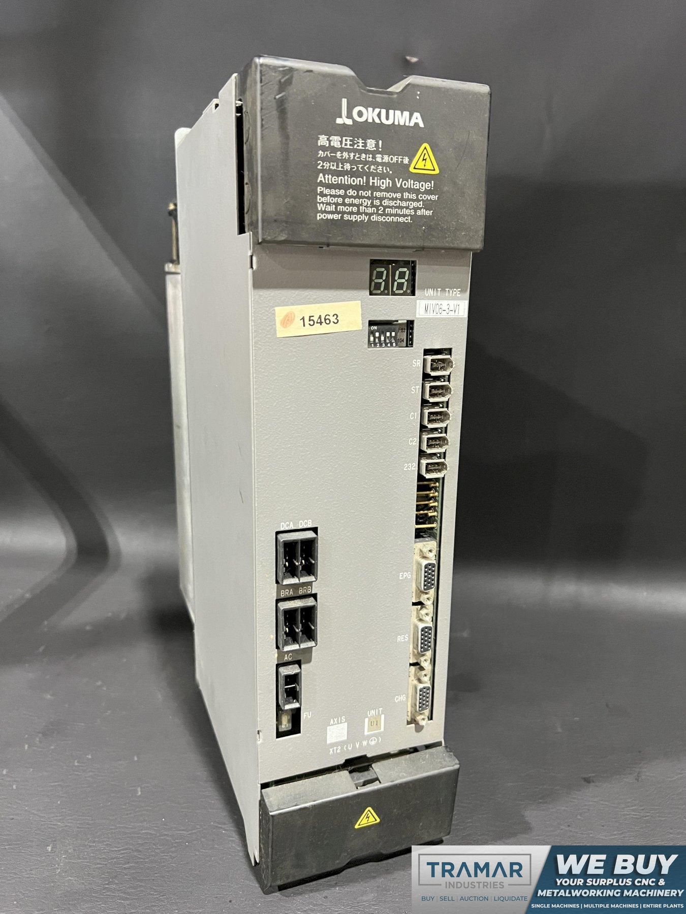 Okuma CNC AC Servo Amplifier Module MIV06-3-V1 Pulled from Working Machine