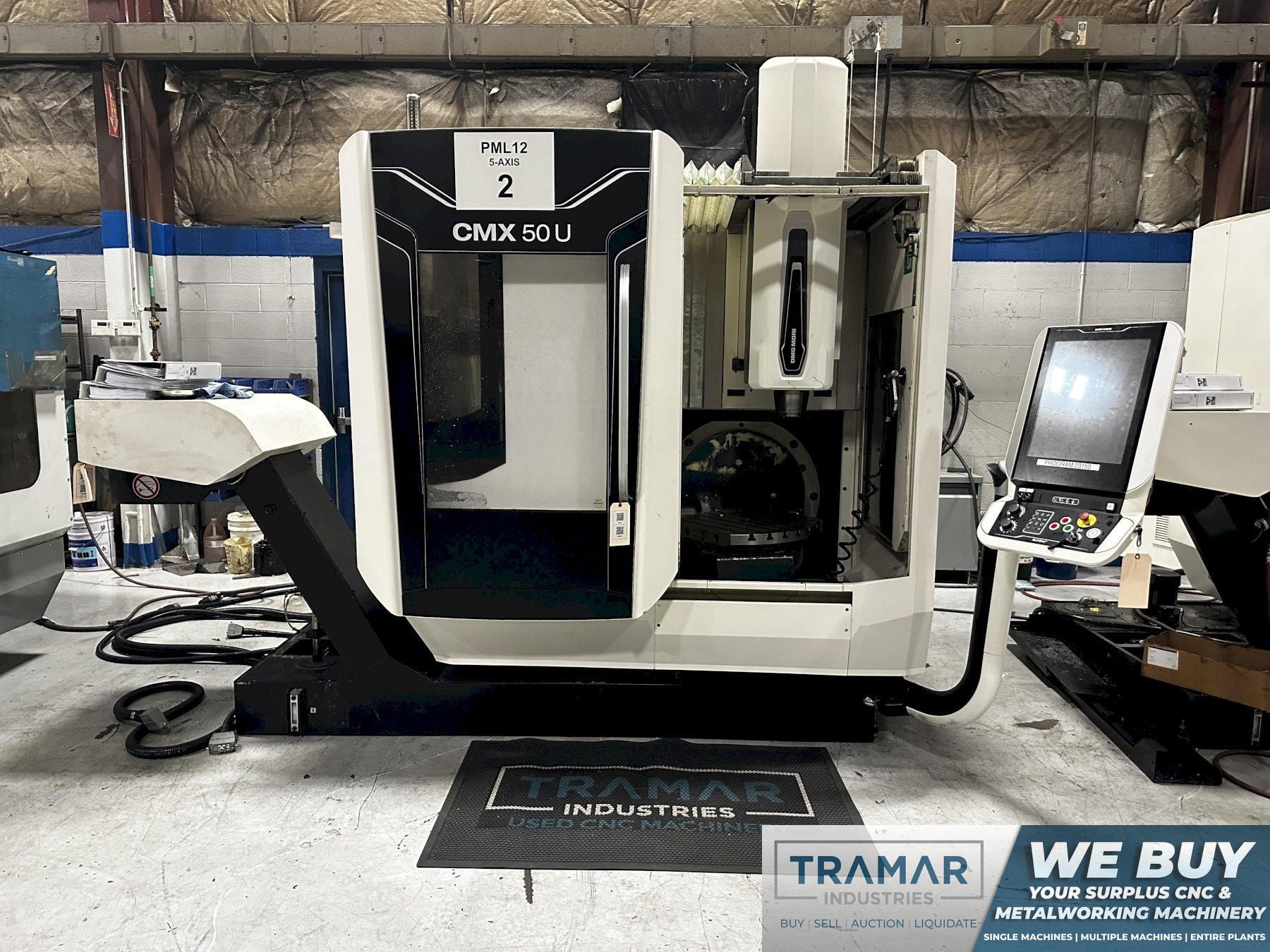 DMG Mori CMX 50U Used CNC 5-Axis Vertical Machining Center For Sale - 2017