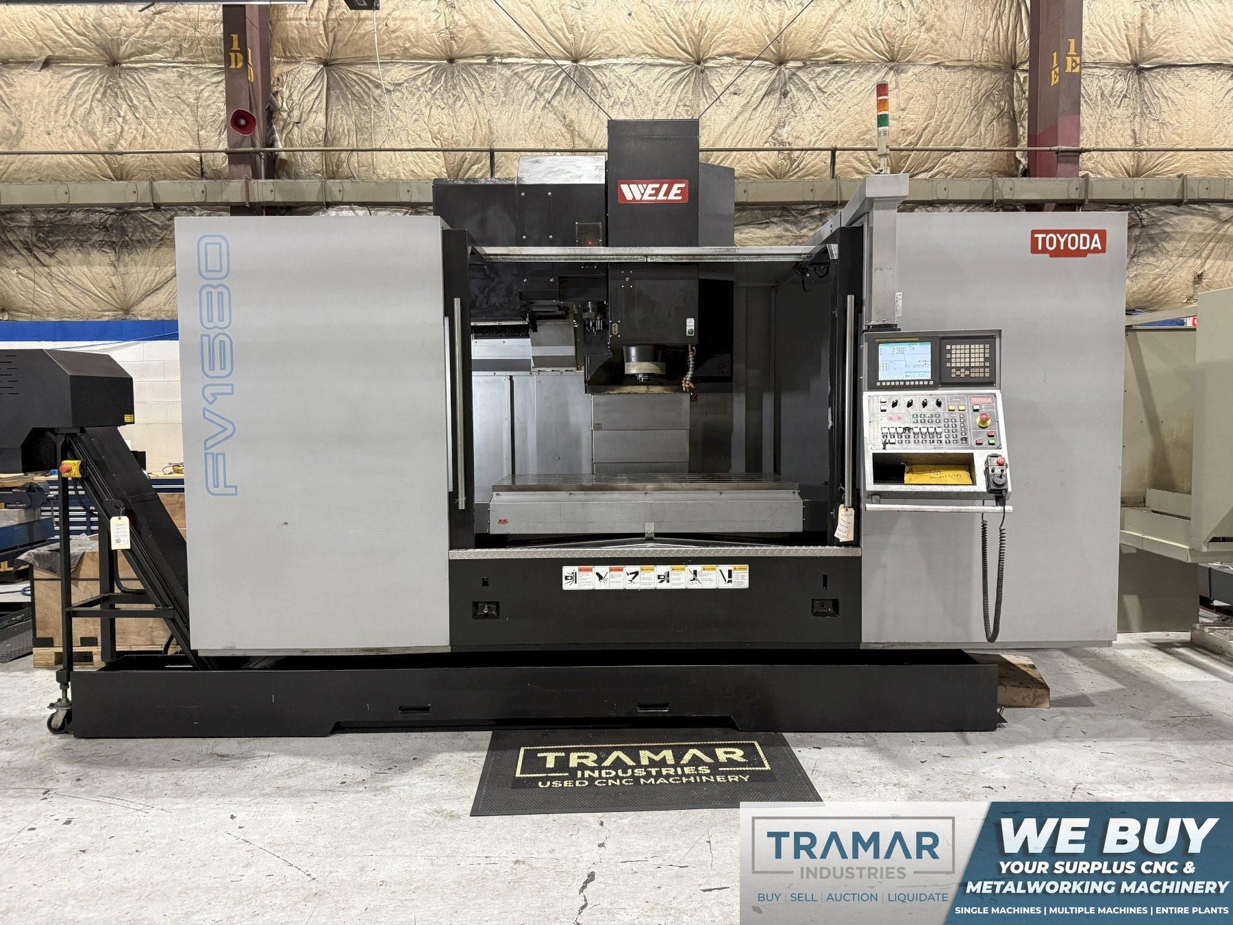 Used 2015 Toyoda FV-1680 CNC Vertical Machining Center For Sale