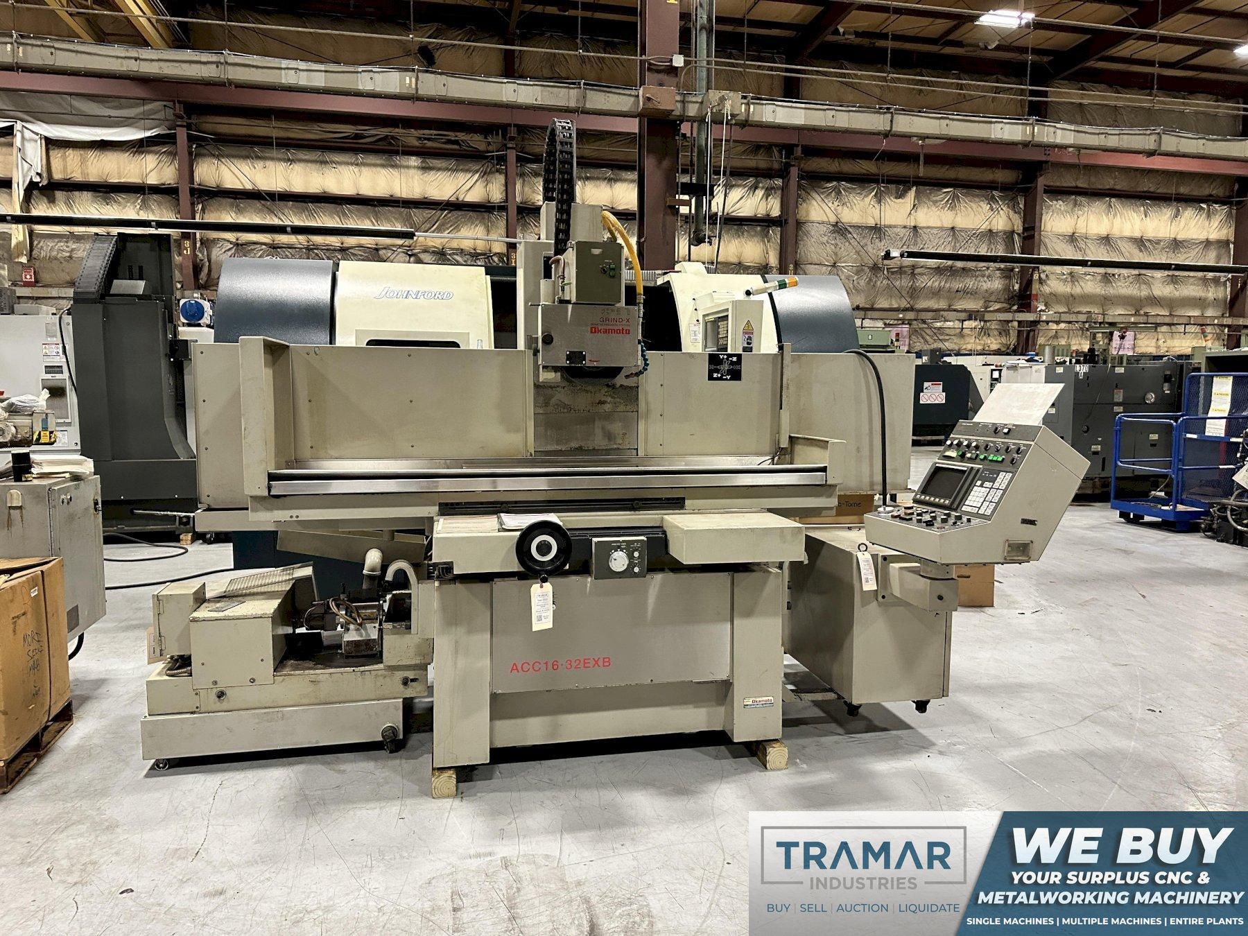 Okamoto ACC 16-32EXB CNC Hydraulic Surface Grinder For Sale - 2002
