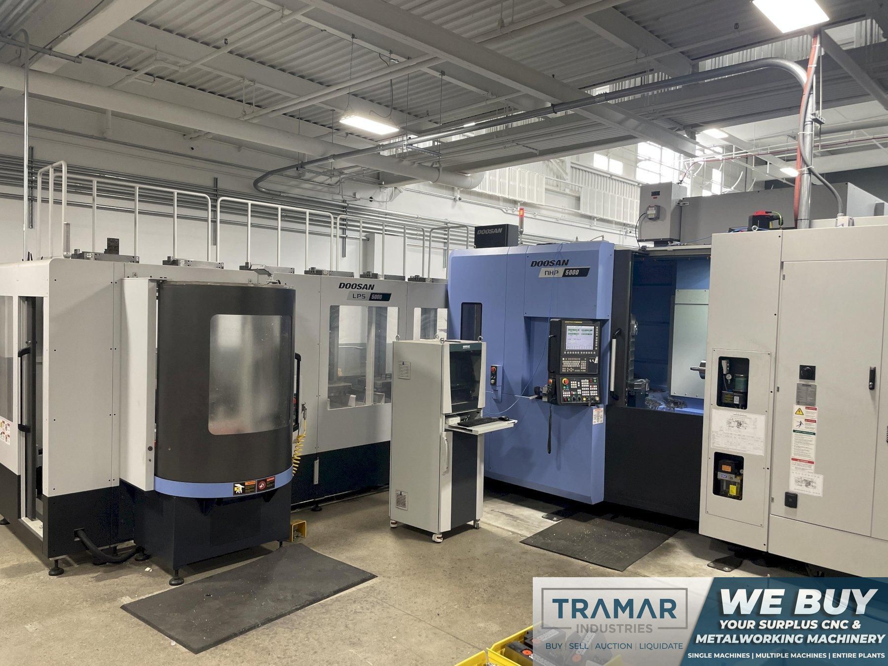 Doosan NHP5000 CNC Horizontal Machining Center with 12 Station Pallet Pool For Sale - 2020