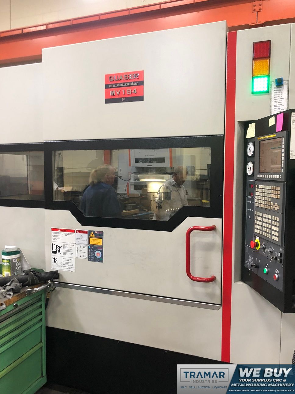 QUASER 184P/15C CNC VERTICAL MACHINING CENTER WITH 10