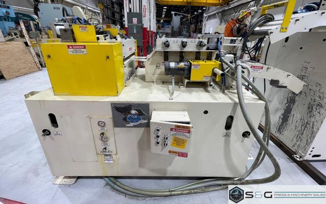 12" Coe Press Equipment High Strength Steel Combination Servo Feed Straightener, Year 2015