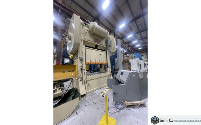 400 ton Blow SC2-400-84-48 Used Straight Side Mechanical Metal Stamping Press For Sale, Year 1989, RECONDITIONED!