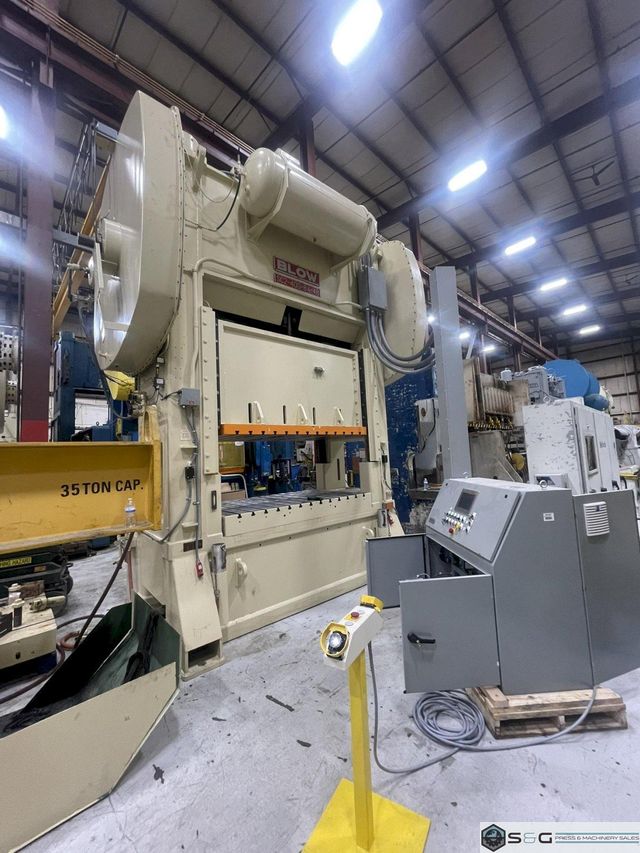 400 ton Blow SC2-400-84-48 Used Straight Side Mechanical Metal Stamping Press For Sale, Year 1989, RECONDITIONED!