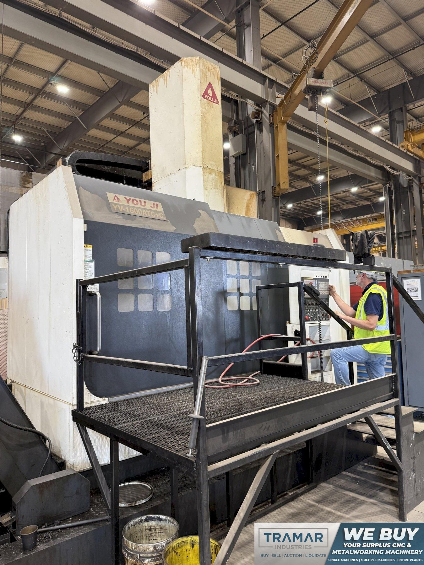 Used 2018 Youji YV-1600 ATC+C CNC Vertical Turret Lathe with Live Tooling For Sale