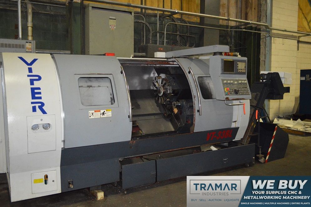 Mighty Viper VT33BLx1000 CNC Lathe, Fanuc 21iTB, 15