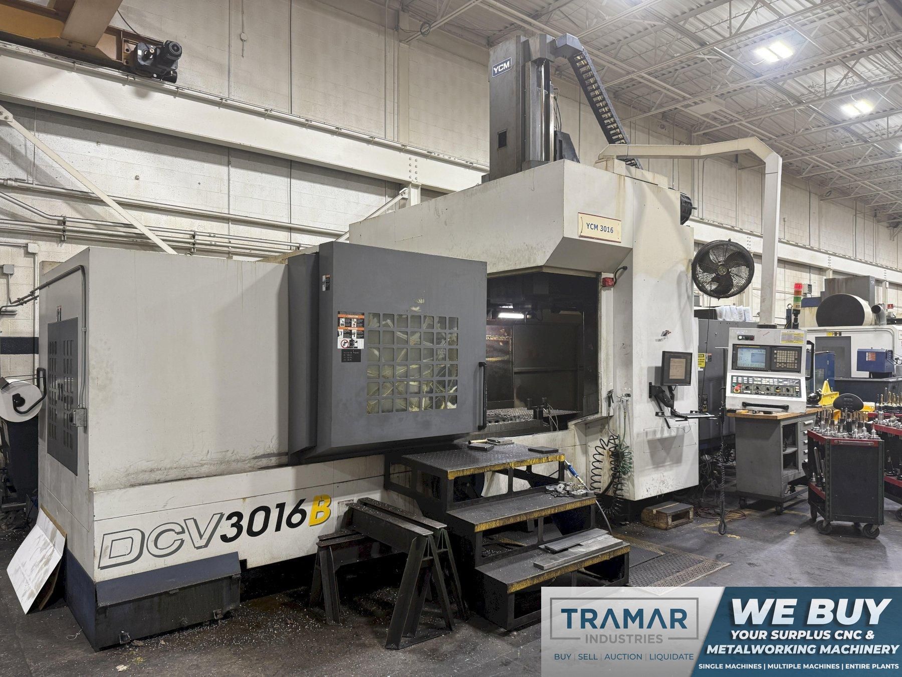 2007 YCM DCV 3016B Bridge Style CNC Vertical Machining Center For Sale