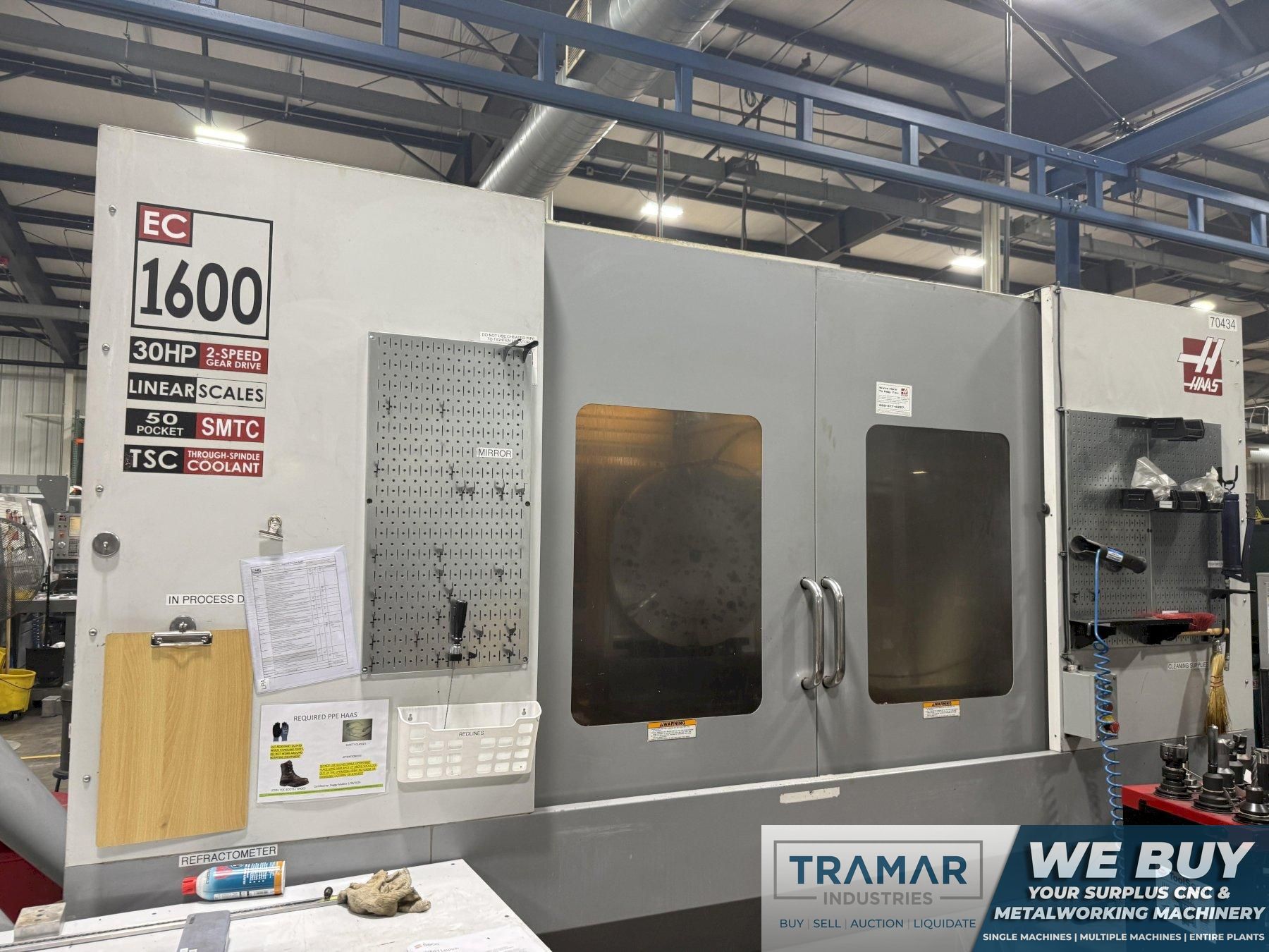 2006 Used Haas EC-1600-4X CNC Horizontal Machining Center For Sale