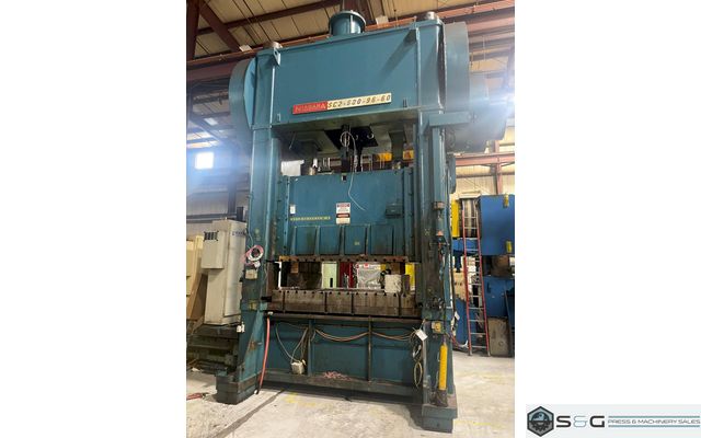 600 ton Niagara SC2-600-96-60 Used Straight Side Mechanical Metal Stamping Press For Sale, Year 1986