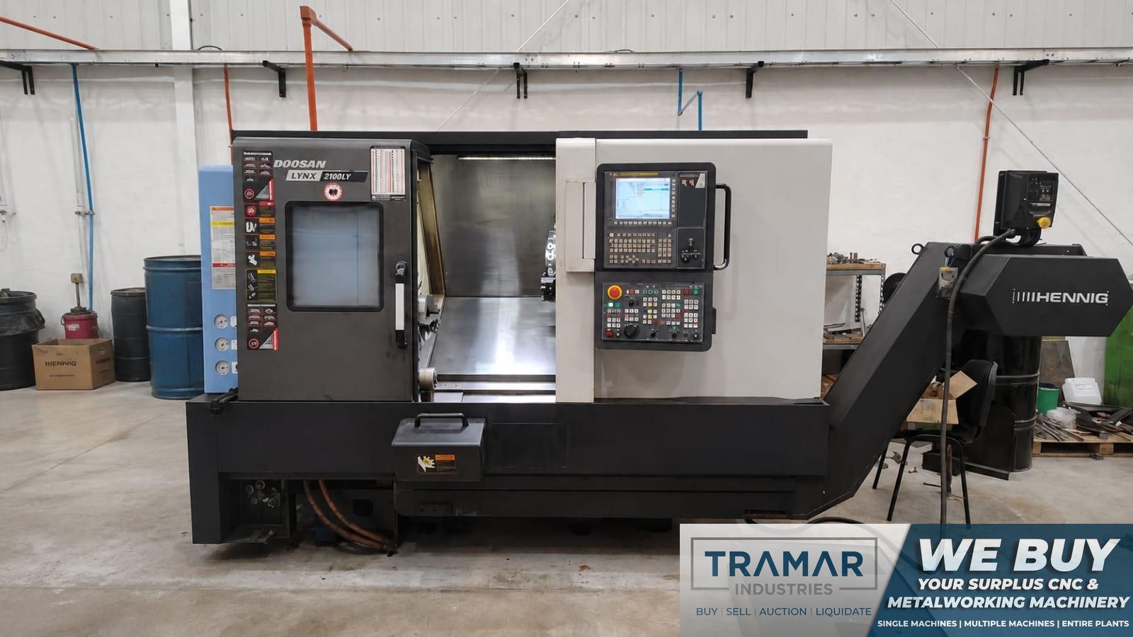 2018 Doosan LYNX 2100LYB CNC Lathe - Excellent Condition