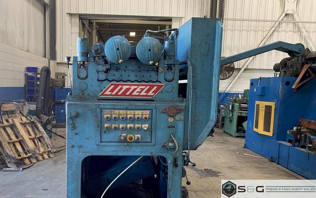 20,000 lbs x 48" wide Littell Reel and Precision Powered Straightener
