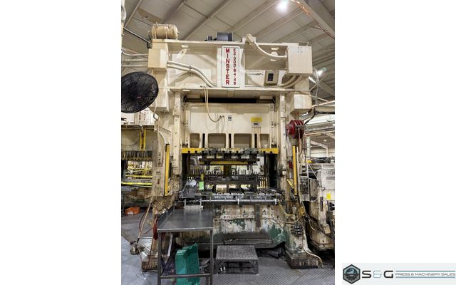 300-ton MINSTER E2-300-84-48 Straight Side Press - Double Crank Metal Stamping Press For Sale, Year 1986